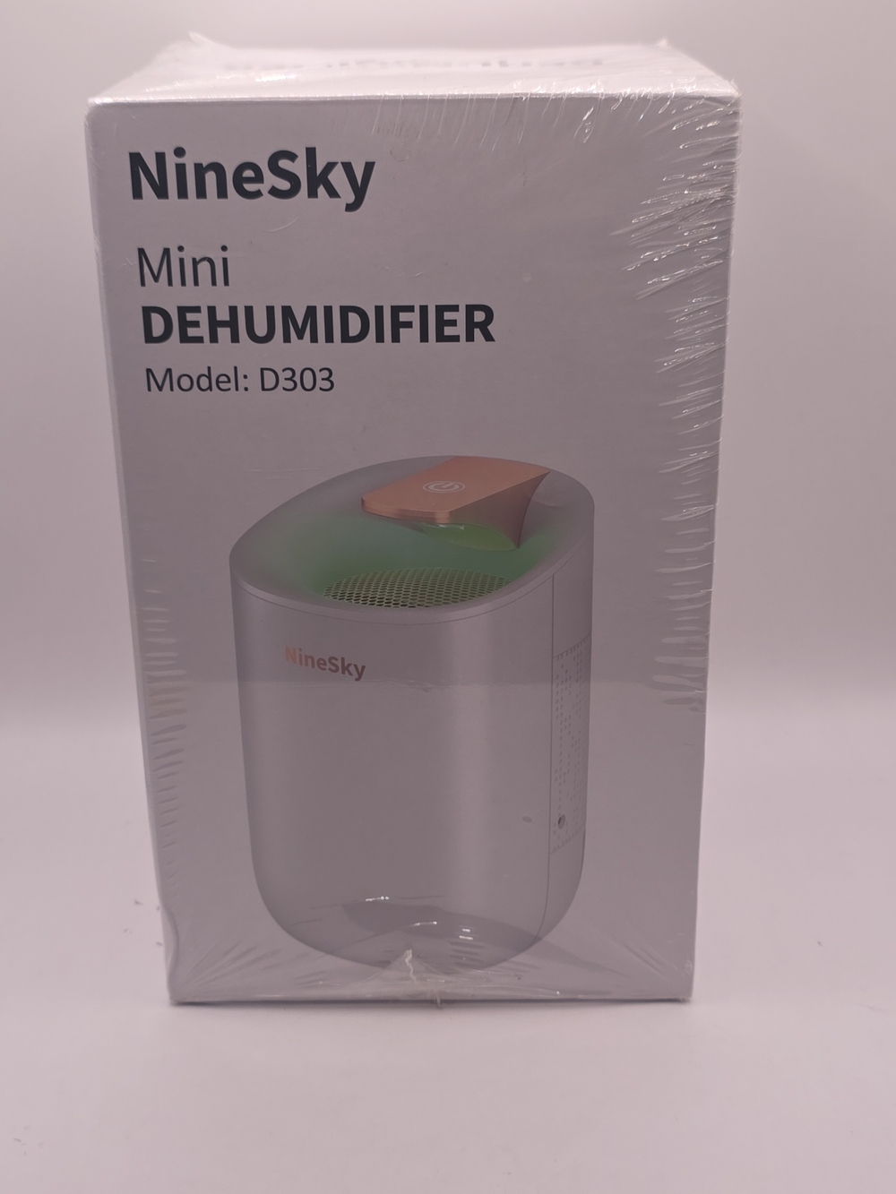 NineSky Mini Dehumidifier D303 - White with Green Accent